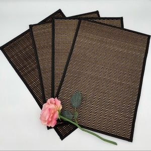 Bamboo Placemats set 4 black